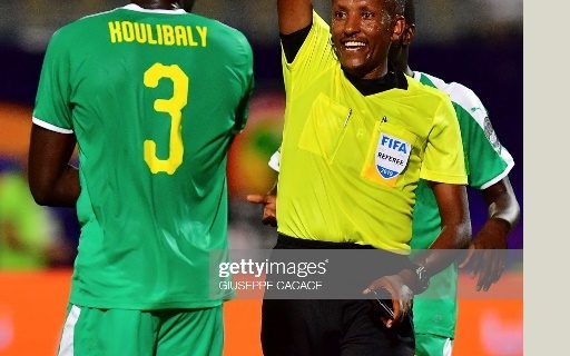 AHRI’s Researcher & Ethiopian Referee Bamlak Tessema officiated matches in the 2019 African cup of nations