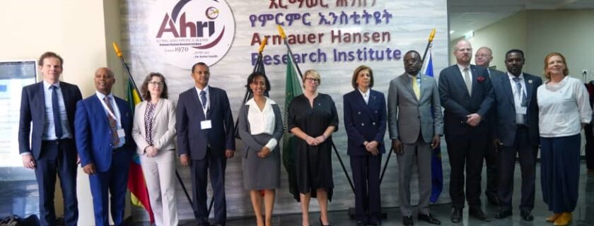 A European Union Delegation to Ethiopia and the African Union (AU) visited AHRI